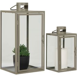 Lyhty House Nordic Corfu, 2kpl, vihreä teräs/lasi