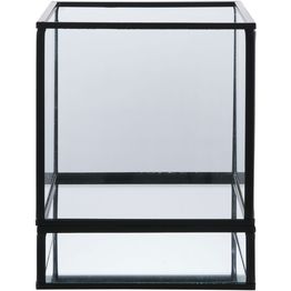 Kynttilälyhty House Nordic Hurricane, 12x15cm, musta metalli/lasi