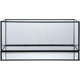 Kynttilälyhty House Nordic Hurricane, 30x12x15cm, musta metalli/lasi