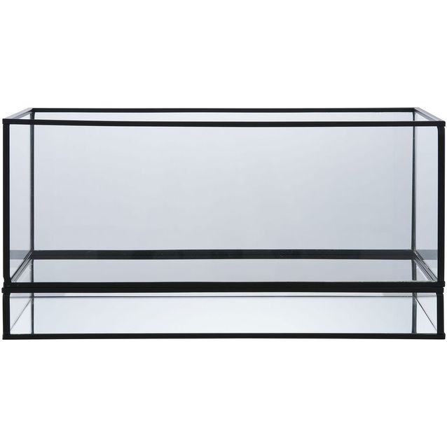 Kynttilälyhty House Nordic Hurricane, 30x12x15cm, musta metalli/lasi