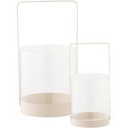 Kynttilälyhty House Noridc Hurricane, 2kpl, beige