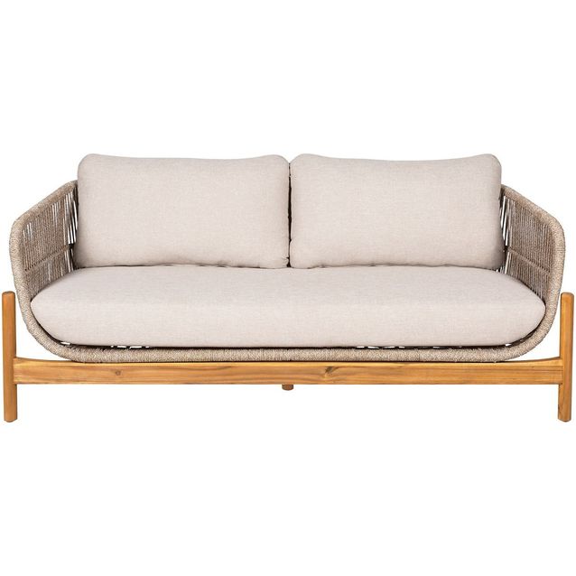 Sohva House Nordic Terracina, 2-istuttava, pehmusteilla, akaasia, beige