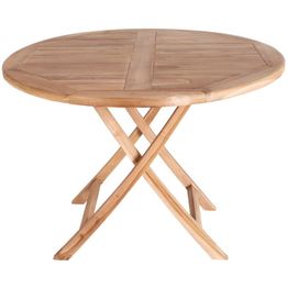 Ruokapöytä House Nordic Oviedo, ø100cm, tiikki, ruskea