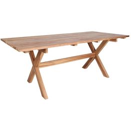 Ruokapöytä House Nordic Murcia, 200x90cm, kierrätetty tiikki, ruskea