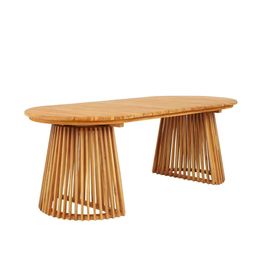 Ruokapöytä ulos House Nordic Berja, 90x200x75cm, luonnollinen tiikki