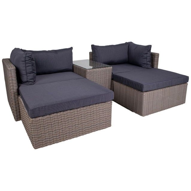 Moduulisohvaryhmä House Nordic Rossi, polyrottinki, harmaa