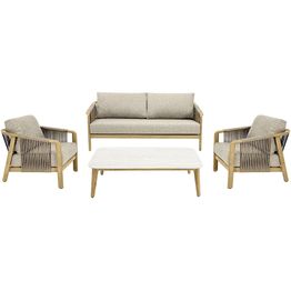 Oleskeluryhmä House Nordic Fargo, 4-istuttava, pehmusteilla, taupe