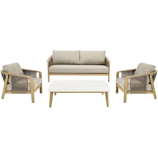 Oleskeluryhmä House Nordic Fargo, 4-istuttava, pehmusteilla, taupe