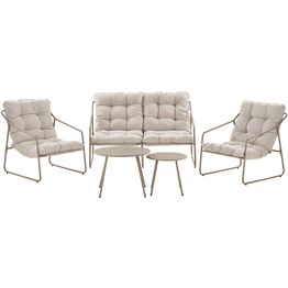 Oleskeluryhmä House Nordic Nilo, 4-istuttava, pehmusteilla, hiekka