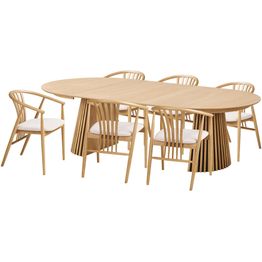 Jatkettava ruokailuryhmä House Nordic Osaka/Agustin, 6-istuttava, tammi