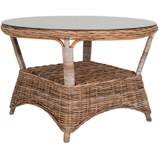 Ruokailuryhmä ulos House Nordic Larisa, ø120cm pöytä + 4 tuolia, kuburottinki