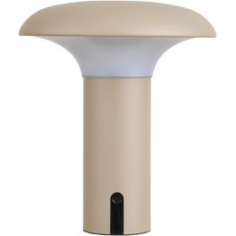Ladattava pöytävalaisin House Nordic Ramsey, sisä- ja ulkokäyttöön, IP44, 3.7V, 1800mAh, beige