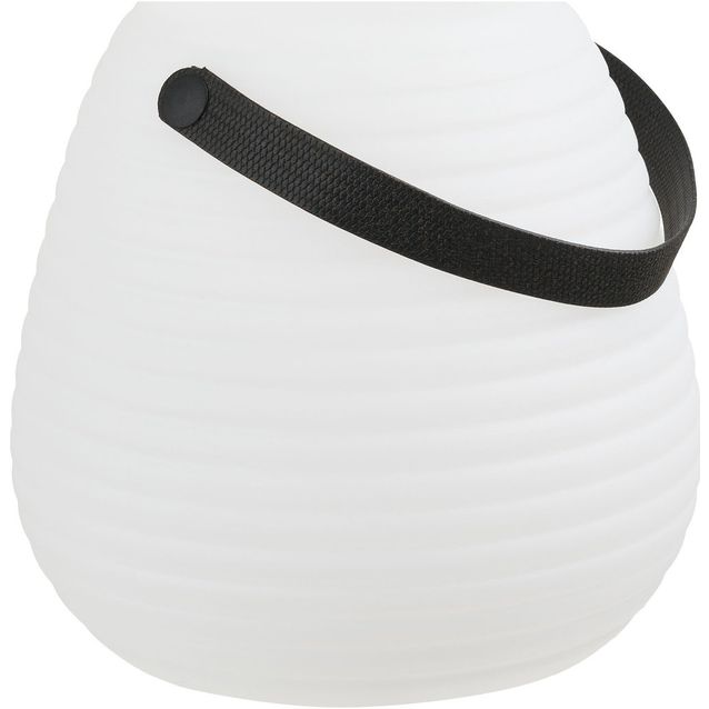 Ladattava LED-lyhty House Nordic Derry, ulkokäyttöön, ø21cm, RGB, IP44, 3.7V, 1500mAh, valkoinen