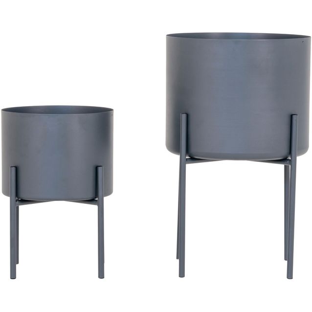 Kukkaruukku House Nordic Pavia, 2kpl, harmaa teräs