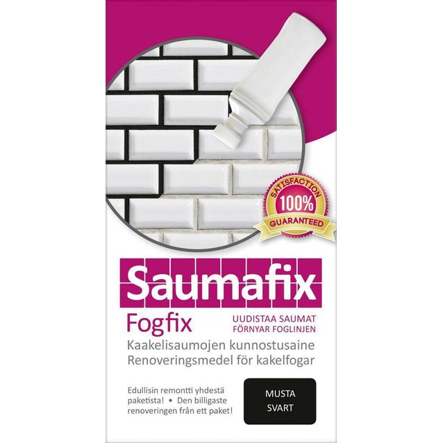 Kaakelisauma-aine Saumafix 100ml musta