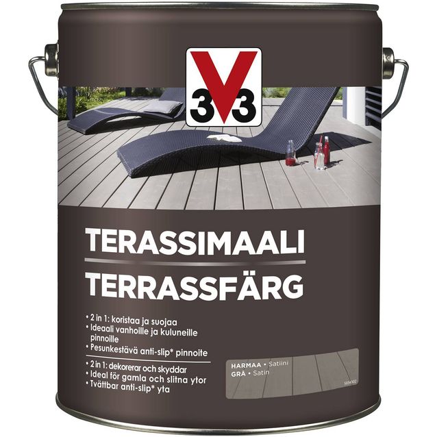 Terassimaali V33 5l eri värivaihtoehtoja