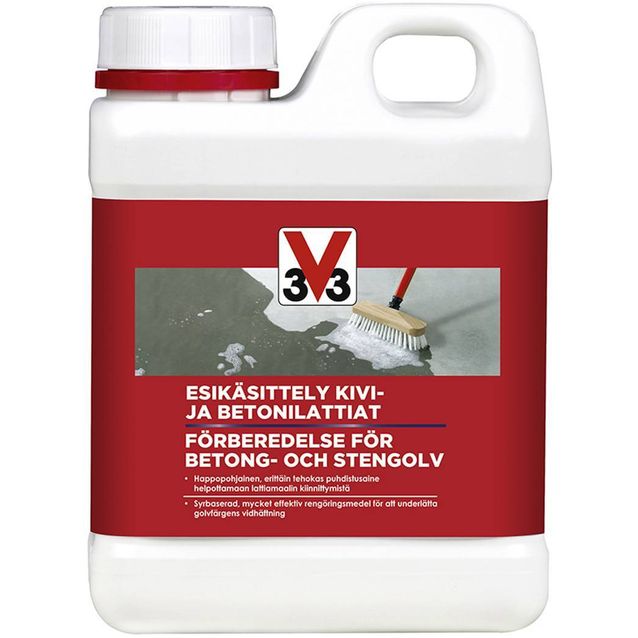 Esikäsittelyaine kivi- ja betonilattioille V33 1l väritön