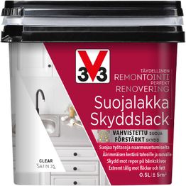 Suojalakka työtasoille V33 satiini 500ml clear