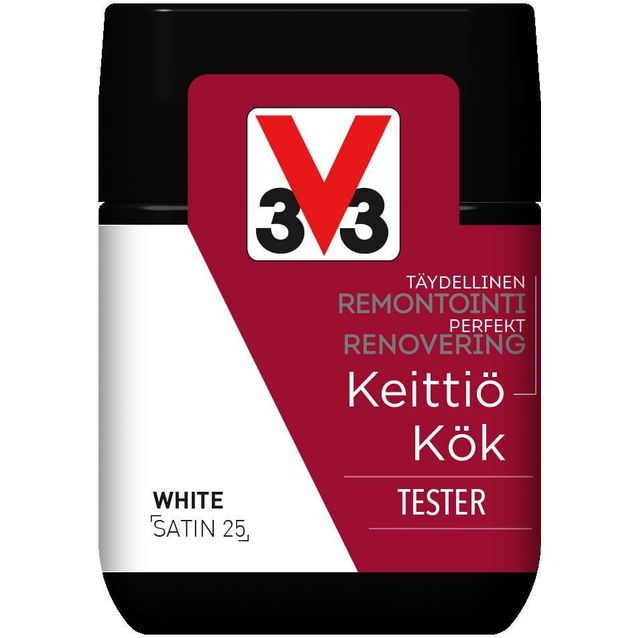 Remontointimaali keittiöön V33 tester 75ml eri värivaihtoehtoja