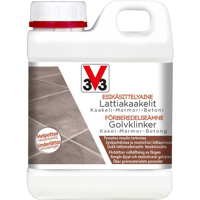 Esikäsittelyaine lattioille V33 1l clear
