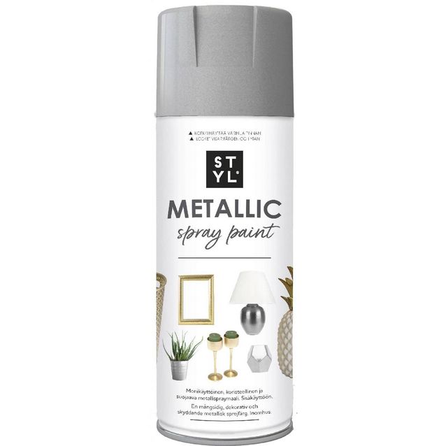 Metalliefektimaali Rust-Oleum STYL 400ml eri värivaihtoehtoja