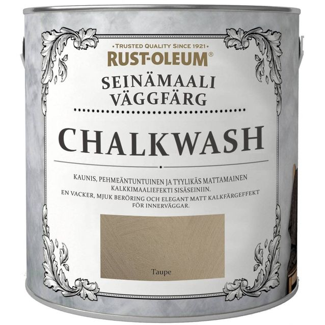 Seinämaali Rust-Oleum Chalkwash 2.5l eri värivaihtoehtoja