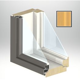 Mökki-ikkuna HR-ikkunat MSAL SK, puu-alumiini, mittatilaus