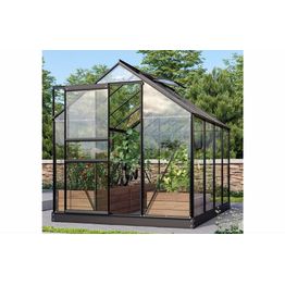 Kasvihuone Vitavia Venus 5m² alumiinirunko lasi musta