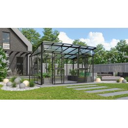 Kasvihuone Vitavia Aphrodite 11.5m² alumiinirunko musta