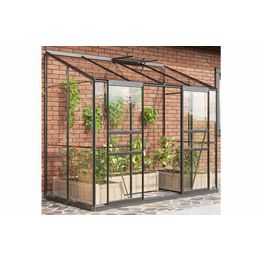 Kasvihuone Vitavia Ida 3.3m² alumiinirunko lasi musta