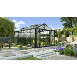 Kasvihuone Vitavia Poseidon 13.8m² alumiinirunko musta