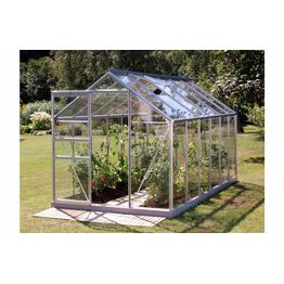 Kasvihuone Vitavia Venus 7.5m² lasi alumiinirunko harmaa