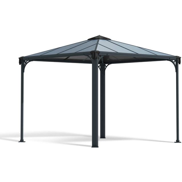 Paviljonki Palram-Canopia Palermo 3000 3 x 3 m 8,7 m² harmaa