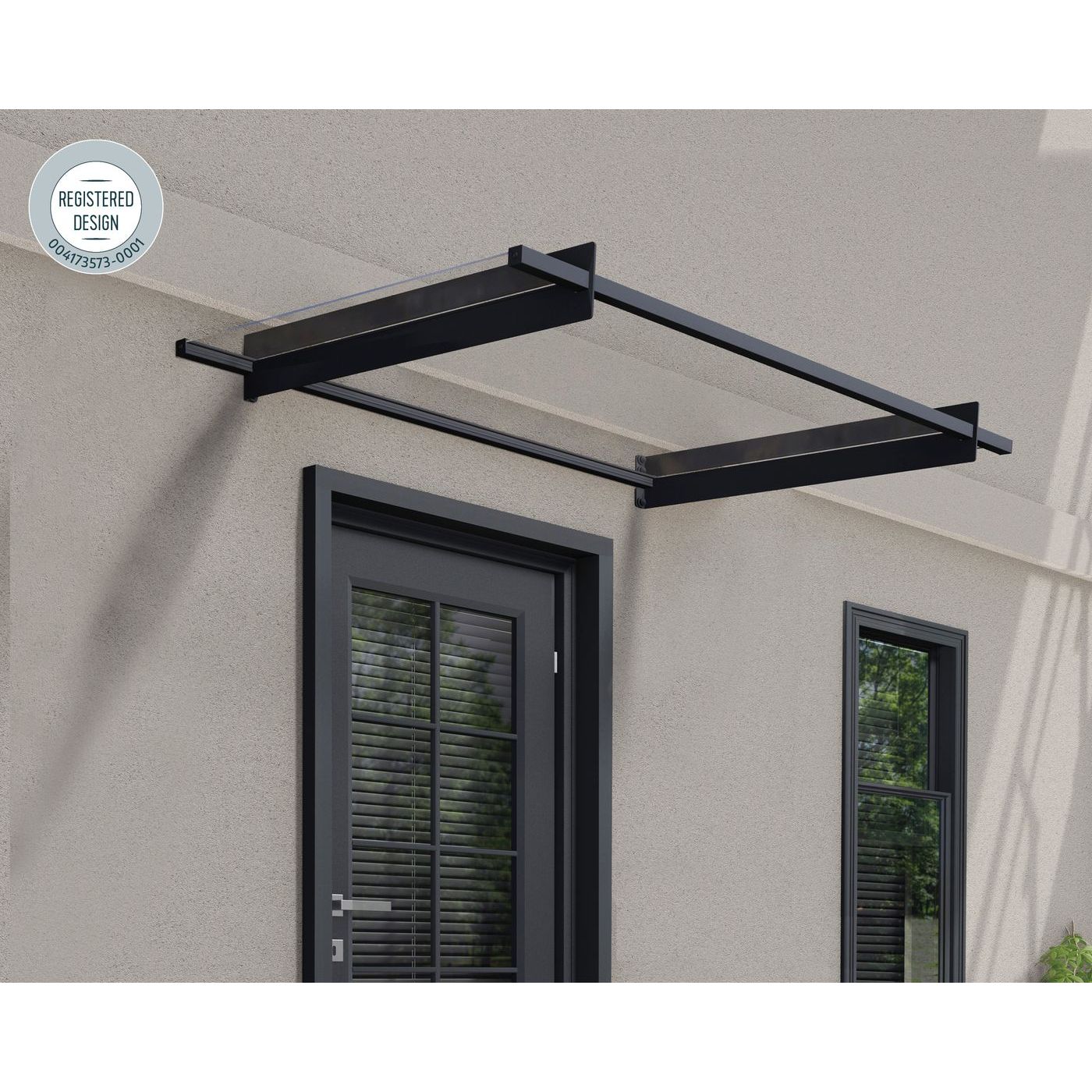 Ovikatos Palram-Canopia Nancy 1500 harmaa/kirkas lisäkuva 4