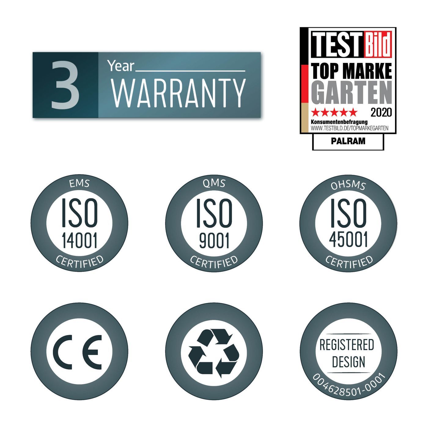 Ovikatos Palram-Canopia Nancy 1500 harmaa/kirkas lisäkuva 6