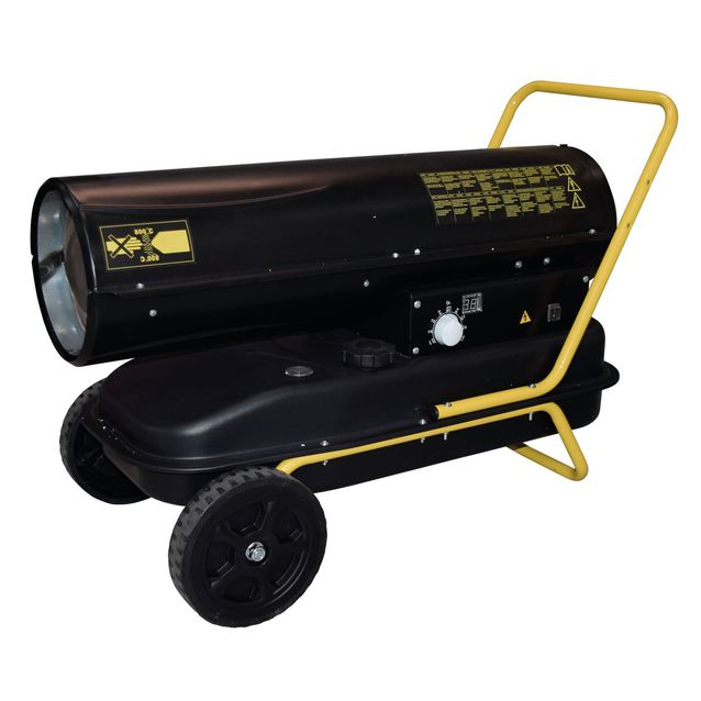 Lämpöpuhallin Harju, 30kW, diesel, työnnettävä, kantokahvat