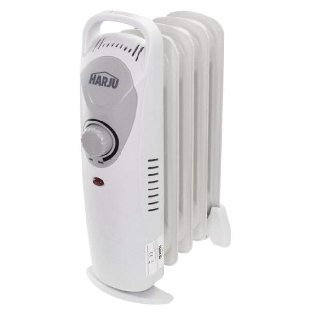 Sähköpatteri Harju Mini, 600W, 38.5x24cm, öljytäytteinen
