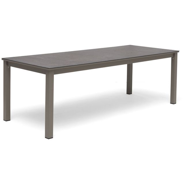 Ruokapöytä Jet Set, 90x220cm, beige, keraaminen lasitaso