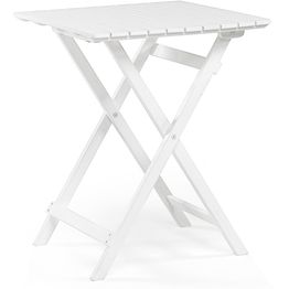 Parvekepöytä Hillerstorp Åre, kokoontaittuva, 58x58cm, valkoinen