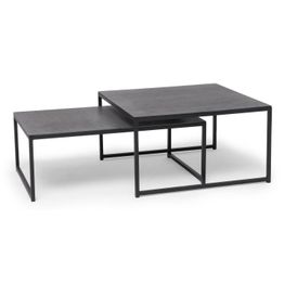 Kahvipöytäsetti Jet Set 2-osainen musta