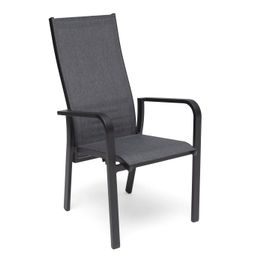 Säätötuoli Hånger pinottava harmaa/musta