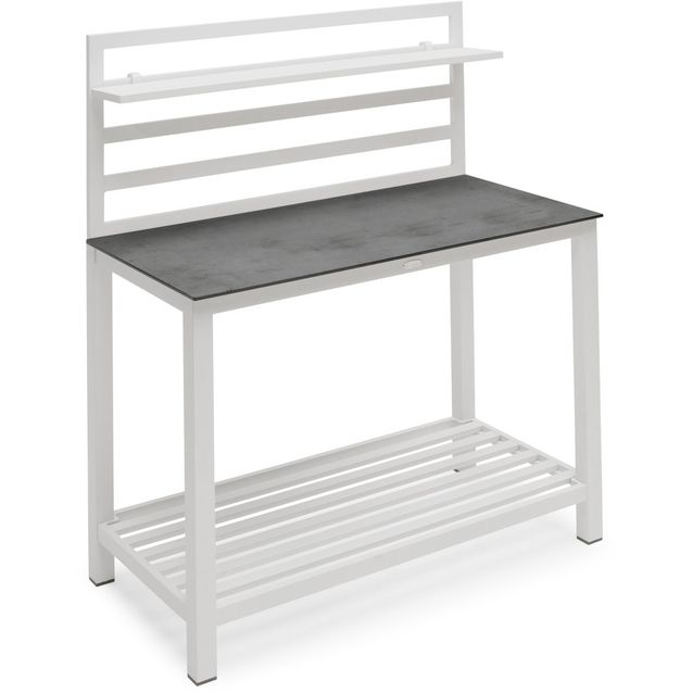 Kesäkeittiön työtaso Hillerstorp Åminne, valkoinen