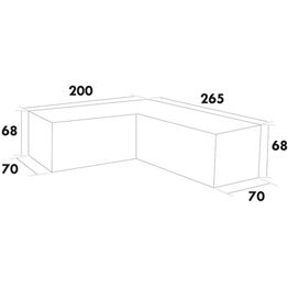 Kalustesuoja kulmasohvalle Hillerstorp
