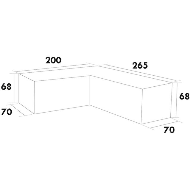 Kalustesuoja kulmasohvalle Hillerstorp