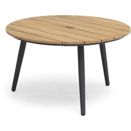 Pöytä Hillerstorp Ekeryd Ø80cm, tiikki/harmaa