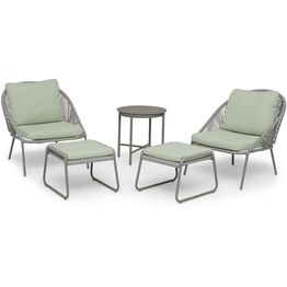 Oleskeluryhmä Hillerstorp Holmsund, 2 nojatuolia + 2 rahia + pöytä