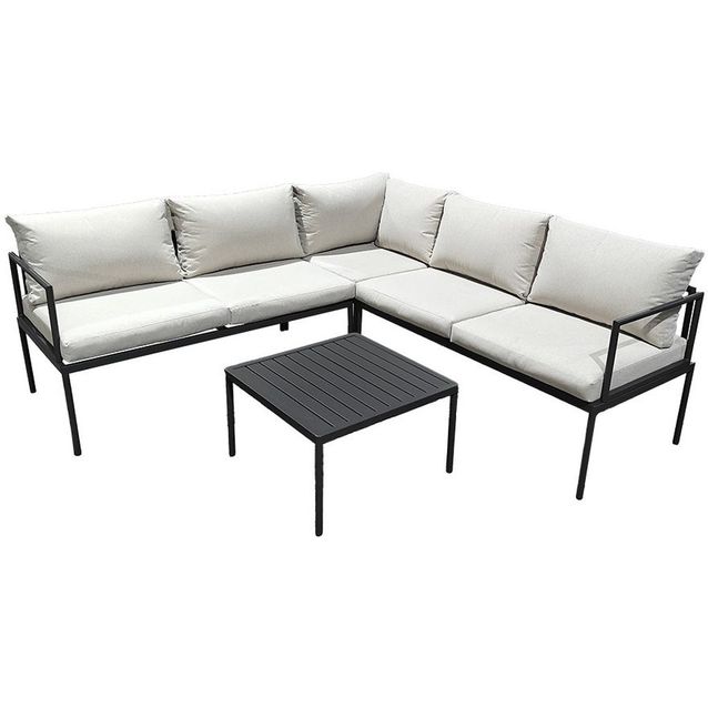 Kulmasohvaryhmä terassille Hillerstorp Linnea, 5-istuttava