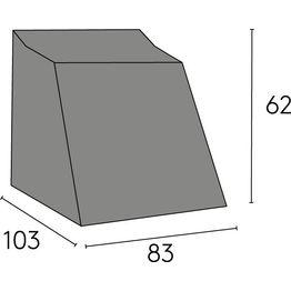Nojatuolin suojus Hillerstorp Kungshult, musta
