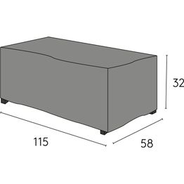 Pöydän suojus Hillerstorp Oxelunda, musta