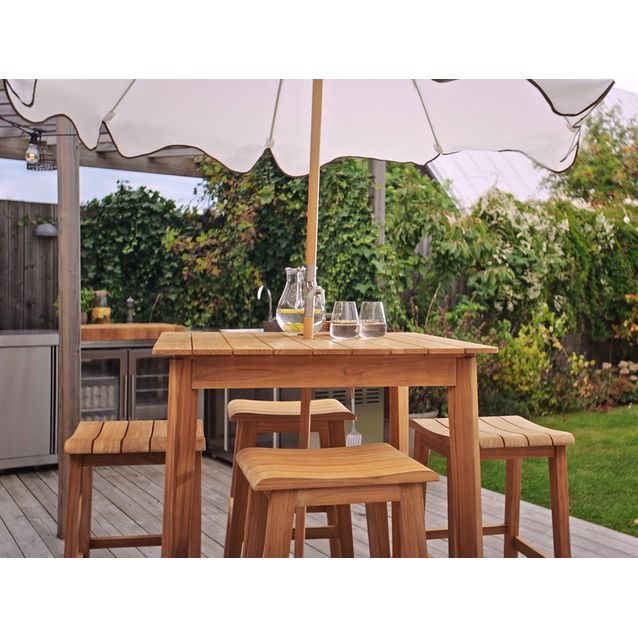 Baaripöytä Hillerstorp Himmelsnäs, 95.3x95.3cm, tiikki